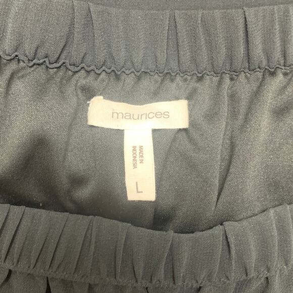 Maurices Womens Large Off The Shoulder Long Sleeve Sheer Metallic Studs Top - Picture 5 of 6